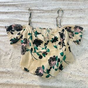 Floral Off-Shoulder Women Top